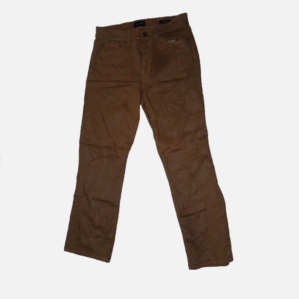 Joe's The Callie High Rise Boot Cut Leather Textured Cotton Modal Jeans